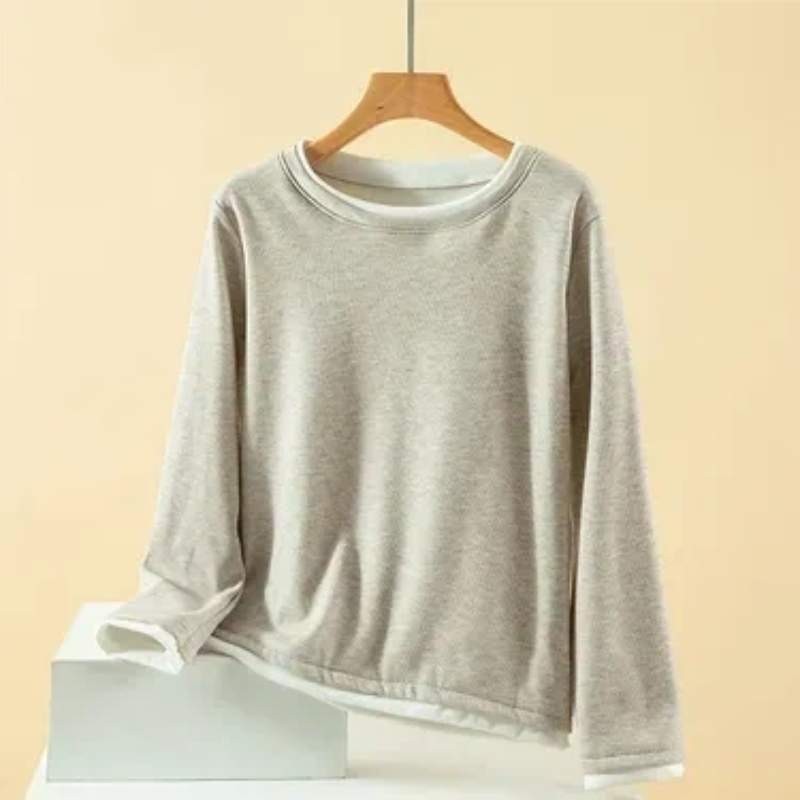 여성 플러스 사이즈 페이크 투피스 크루넥 드랄론 보온  - Undershirt Crew Neck 리뷰 및 가격