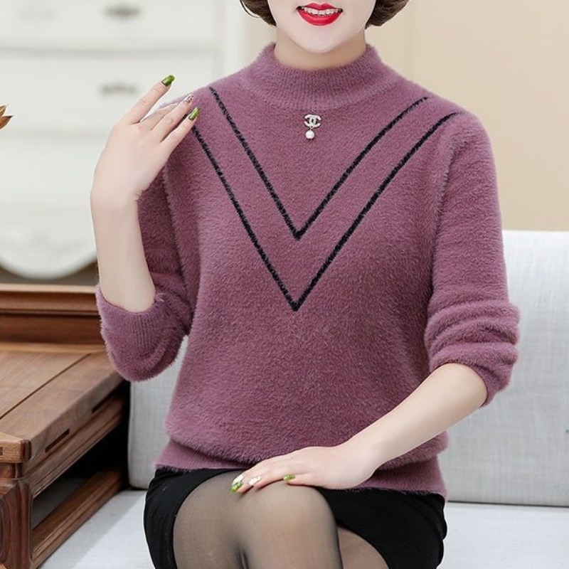 여성용 솔리드 플로킹 풀오버, 크루넥 나사 스레드, 긴 - Undershirt Crew Neck 리뷰 및 가격