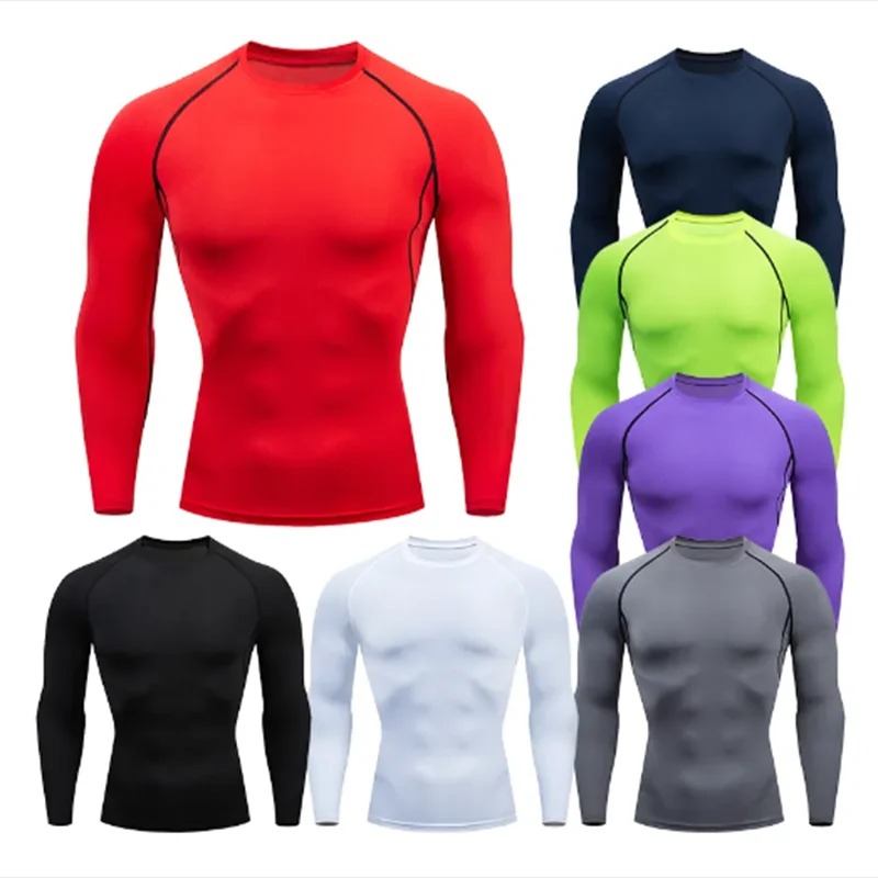 남성 스포츠 티셔츠 속건성 보디빌딩 러닝 셔츠 긴팔 컴 - T Shirt Tight Fit 리뷰 및 가격